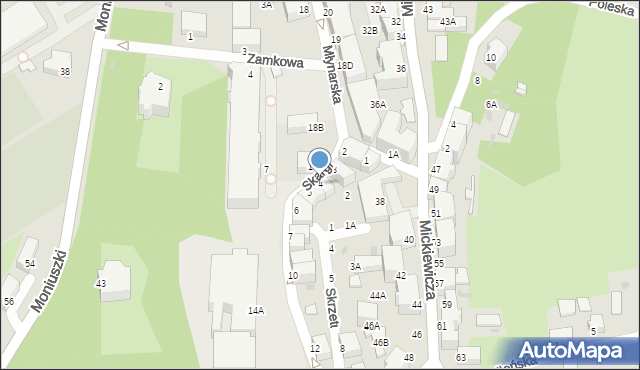 Wałbrzych, Skargi Piotra, ks., 4, mapa Wałbrzycha