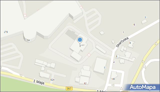 Wałbrzych, Skarżyska, 2, mapa Wałbrzycha