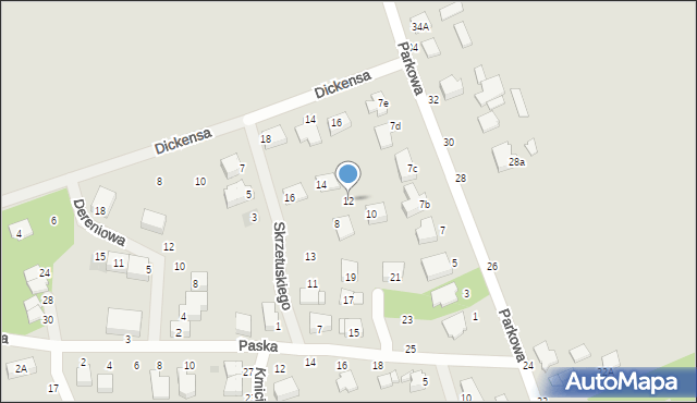 Warka, Skrzetuskiego Jana, 12, mapa Warka