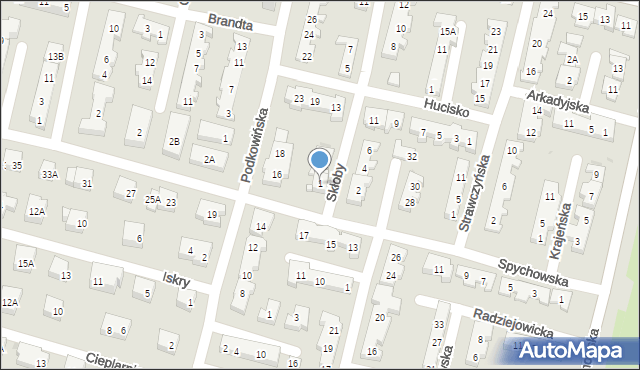 Warszawa, Skłoby, 1, mapa Warszawy