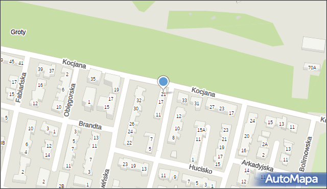 Warszawa, Skłoby, 21, mapa Warszawy