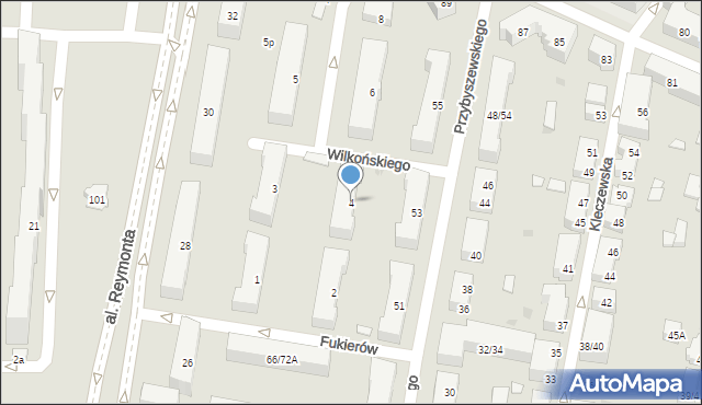 Warszawa, Skalbmierska, 4, mapa Warszawy