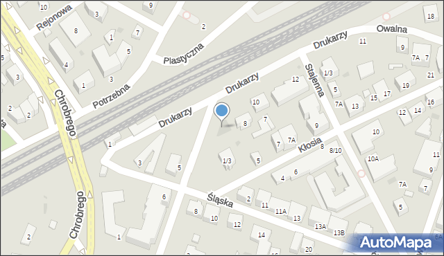 Warszawa, Składowa, 10, mapa Warszawy