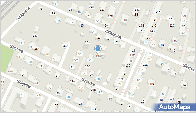 Warszawa, Sklepowa, 19A, mapa Warszawy