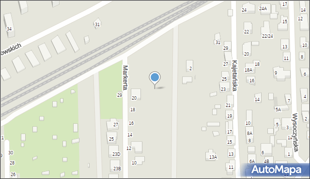 Warszawa, Skoroszytu, 23, mapa Warszawy