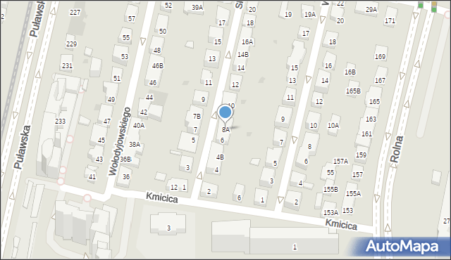 Warszawa, Skrzetuskiego, 8A, mapa Warszawy