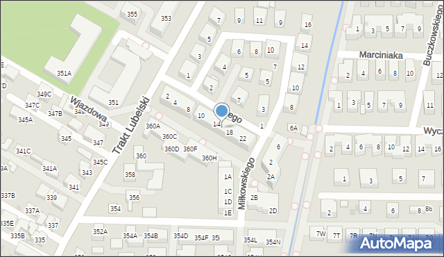 Warszawa, Skalmowskiego Włodzimierza, 16, mapa Warszawy