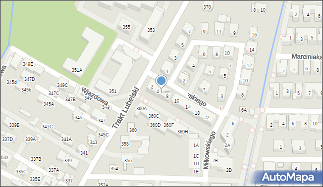 Warszawa, Skalmowskiego Włodzimierza, 6, mapa Warszawy