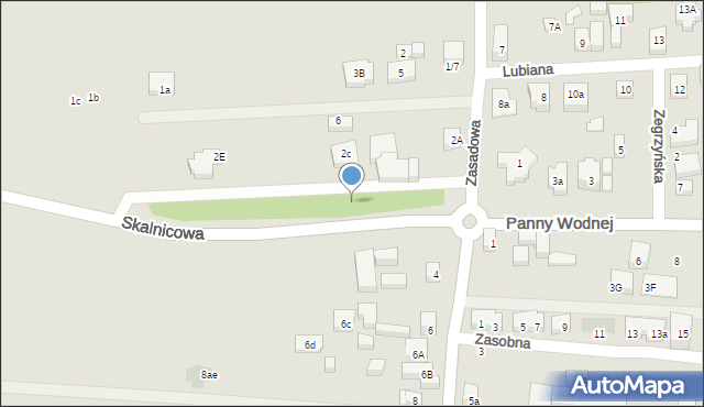 Warszawa, Skalnicowa, 117, mapa Warszawy