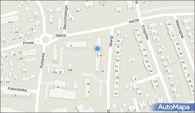 Wejherowo, Skargi Piotra, ks., 2, mapa Wejherowo