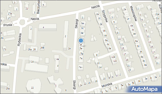 Wejherowo, Skargi Piotra, ks., 5d, mapa Wejherowo