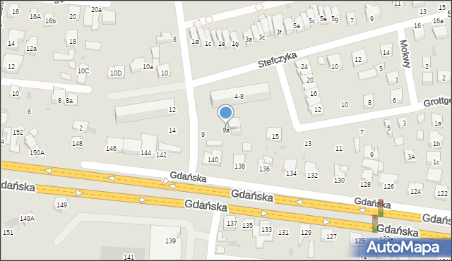 Wejherowo, Skargi Piotra, ks., 9a, mapa Wejherowo