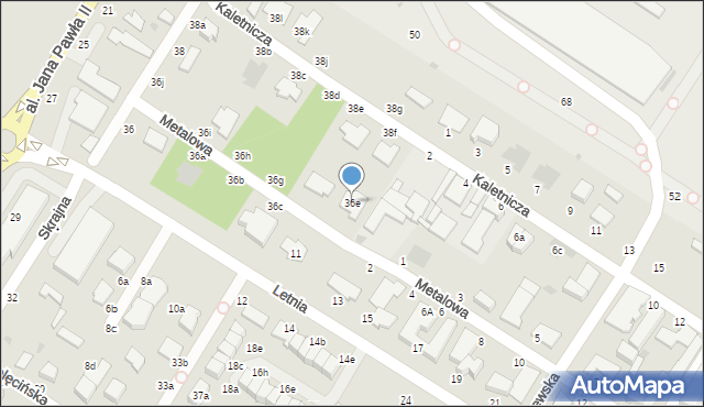 Włocławek, Skrajna, 36e, mapa Włocławka