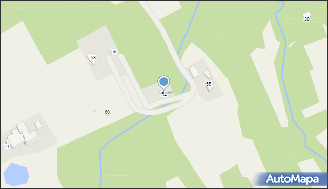Wola Radziszowska, Skotnica, 54, mapa Wola Radziszowska