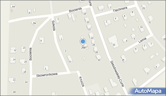 Wołów, Skłodowskiej-Curie Marii, 26a, mapa Wołów