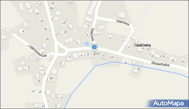 Wołowice, Skawińska, 10, mapa Wołowice