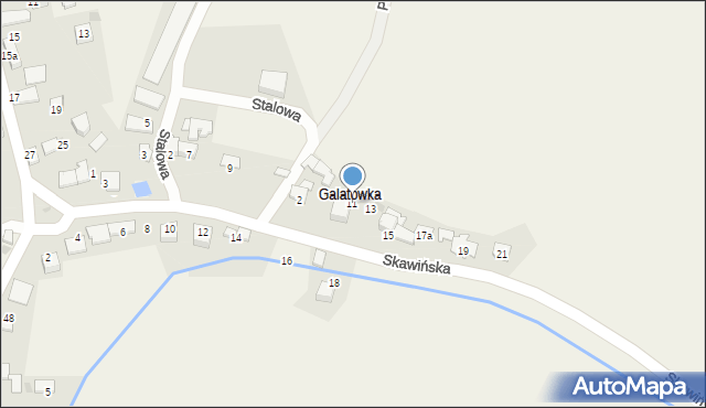 Wołowice, Skawińska, 11, mapa Wołowice