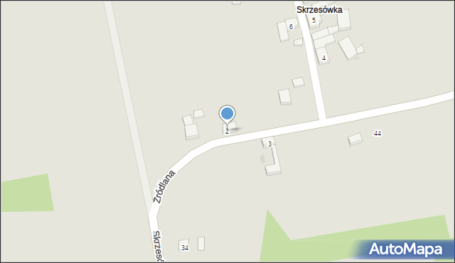 Woźniki, Skrzesówka, 2, mapa Woźniki