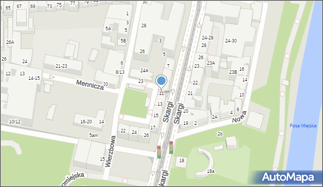 Wrocław, Skargi Piotra, ks., 11, mapa Wrocławia