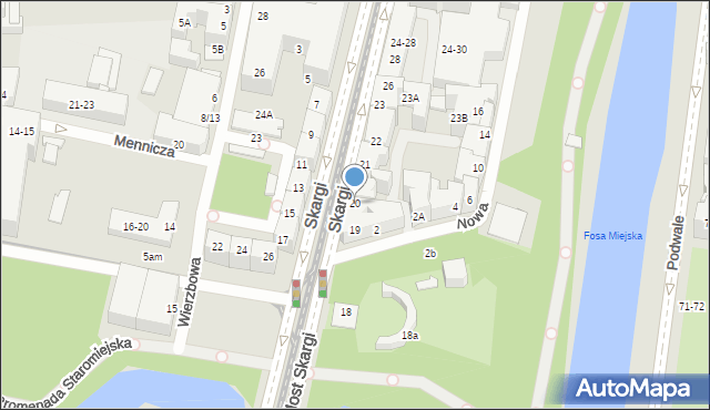 Wrocław, Skargi Piotra, ks., 20, mapa Wrocławia