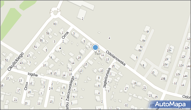 Wrocław, Skarbu Zakrzowskiego, 19, mapa Wrocławia