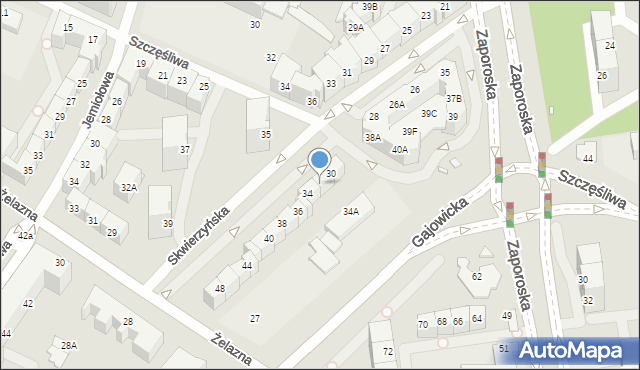 Wrocław, Skwierzyńska, 32, mapa Wrocławia