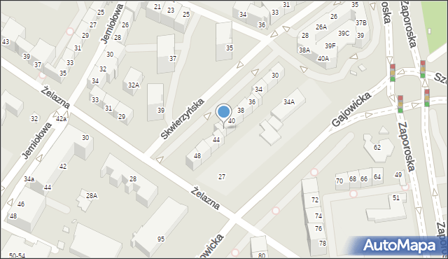 Wrocław, Skwierzyńska, 42, mapa Wrocławia