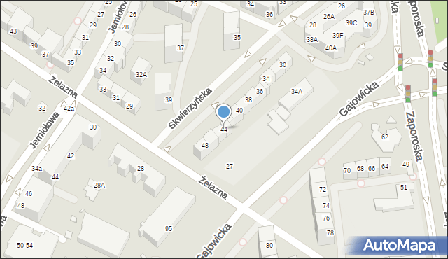 Wrocław, Skwierzyńska, 44, mapa Wrocławia