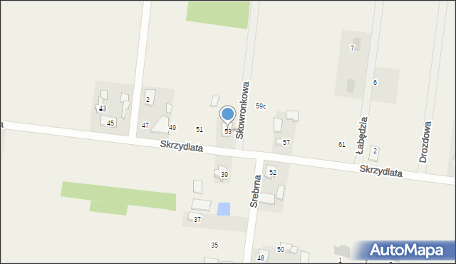 Wronowice, Skrzydlata, 53, mapa Wronowice