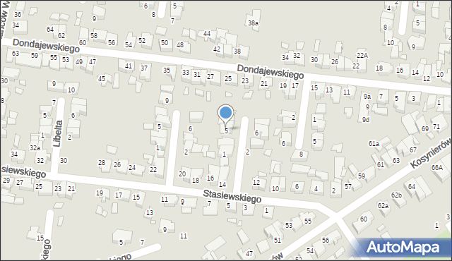 Września, Skoraczewskiego Filipa, 5, mapa Wrześni