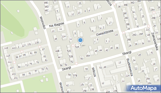 Ząbki, Skargi Piotra, ks., 52G, mapa Ząbki