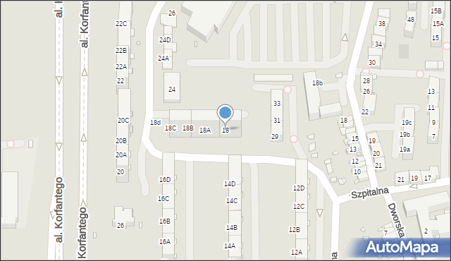 Zabrze, Skłodowskiej-Curie Marii, 18, mapa Zabrza