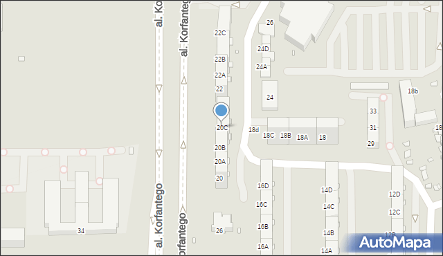 Zabrze, Skłodowskiej-Curie Marii, 20C, mapa Zabrza