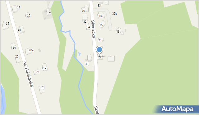 Zagórnik, Skornicka, 45, mapa Zagórnik