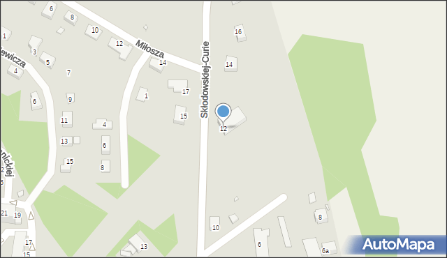 Zawidów, Skłodowskiej-Curie Marii, 12, mapa Zawidów