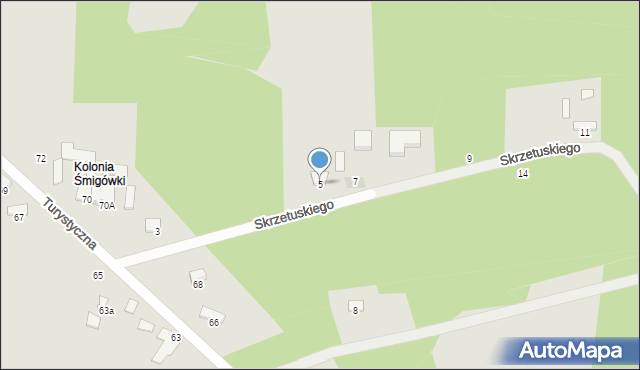 Zawiercie, Skrzetuskiego Jana, 5, mapa Zawiercie