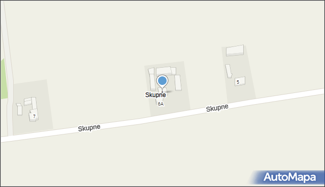 Zberzyn, Skupne, 6, mapa Zberzyn