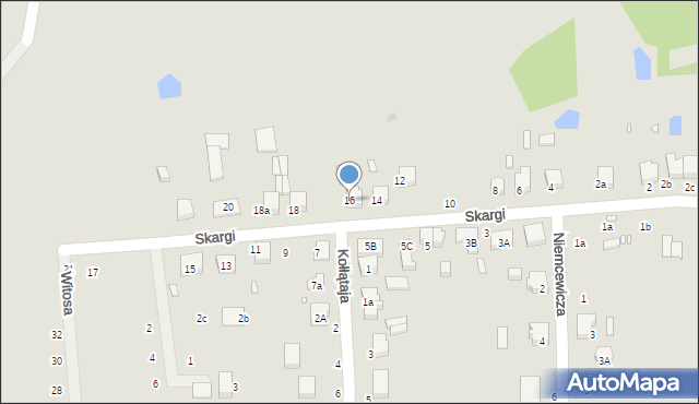 Zduńska Wola, Skargi Piotra, ks., 16, mapa Zduńska Wola