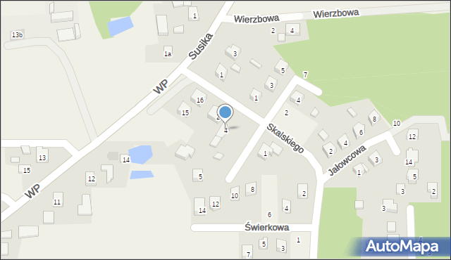 Żelechlinek, Skalskiego Witolda, ks., 4, mapa Żelechlinek