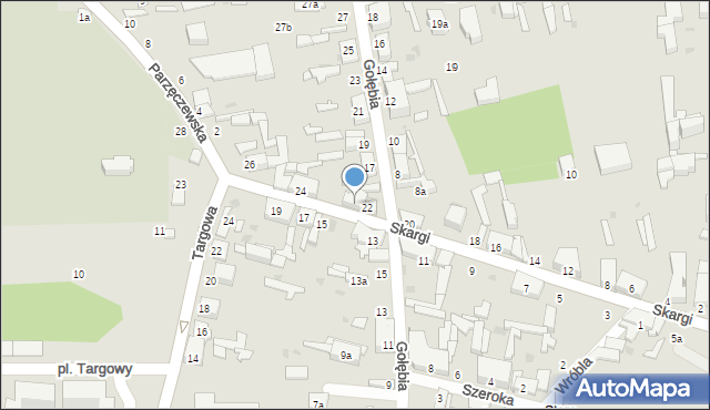 Zgierz, Skargi Piotra, ks., 22a, mapa Zgierz