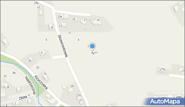 Zielonki, Skowronkowa, 7a, mapa Zielonki