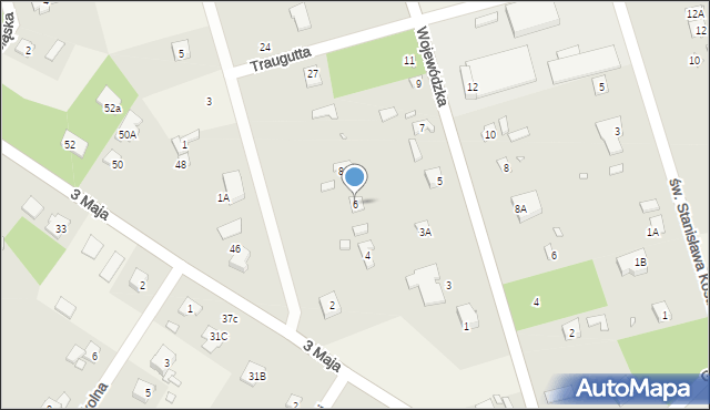 Złotokłos, Skargi Piotra, ks., 6, mapa Złotokłos