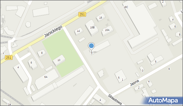 Żnin, Składowa, 3, mapa Żnin