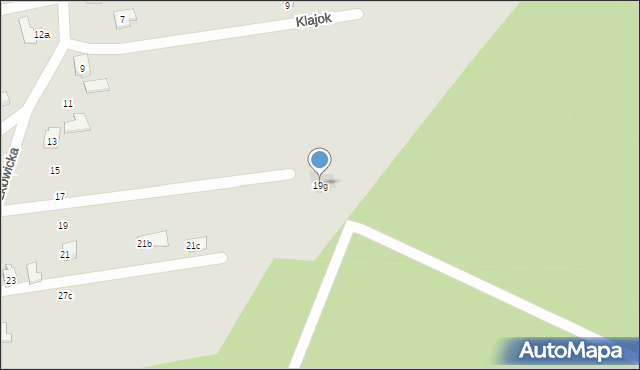 Żory, Skrzeczkowicka, 19g, mapa Żor