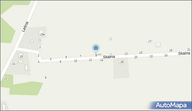 Zrębice, Skalna, 9, mapa Zrębice