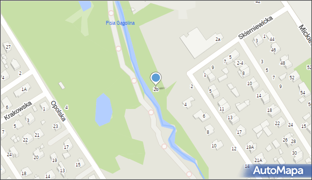 Żyrardów, Skierniewicka, 2b, mapa Żyrardów