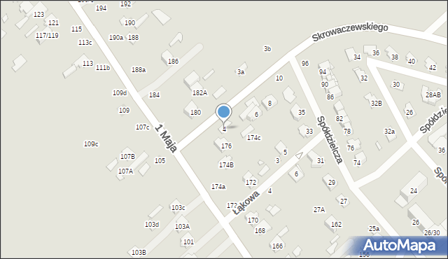 Żyrardów, Skrowaczewskiego Jana, 4, mapa Żyrardów