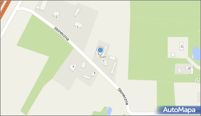 Adamowice, Słoneczna, 5, mapa Adamowice