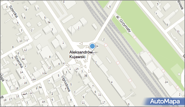 Aleksandrów Kujawski, Słowackiego Juliusza, 2C, mapa Aleksandrów Kujawski