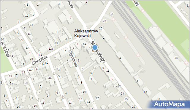 Aleksandrów Kujawski, Słowackiego Juliusza, 5, mapa Aleksandrów Kujawski